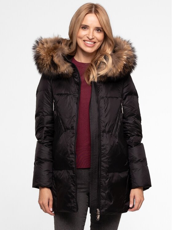 Perso Perso Dámská bunda BLH252517FXR Černá Regular Fit