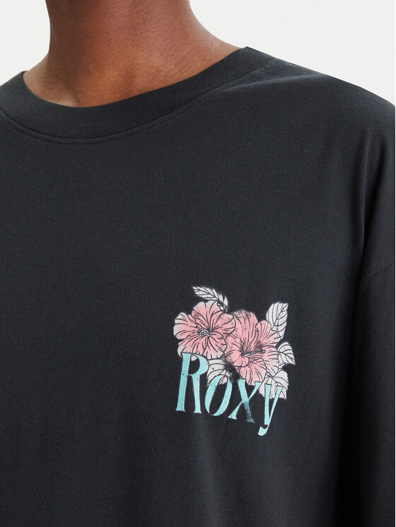 Roxy Roxy T-Shirt Talloversize Washed ERJZT06081 Schwarz Oversize