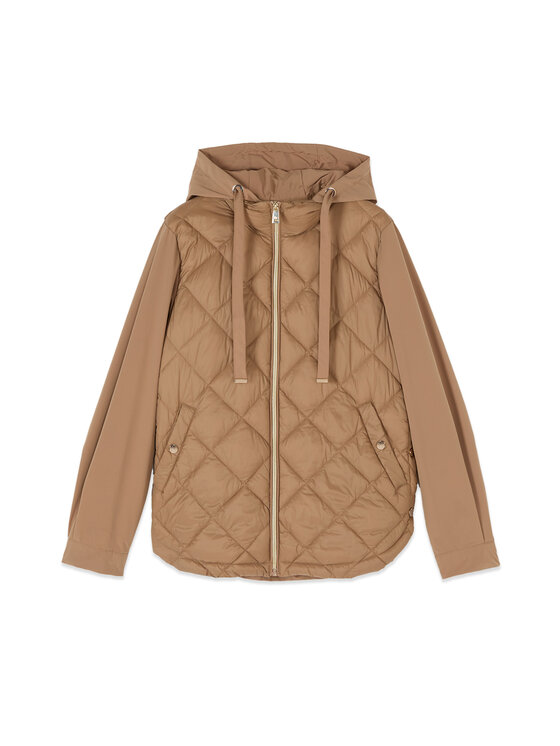 Oltre Oltre Giubbotto piumino F007J000222N012 Marrone Baggy Fit