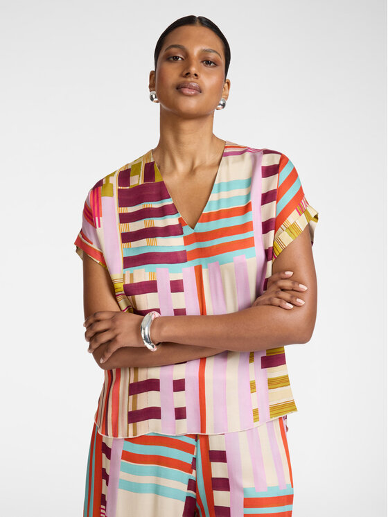 Elena Mirò Elena Mirò Bluzka 2028P000253N001 Różowy Regular Fit