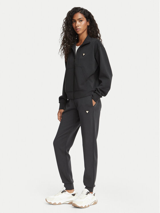 Guess Guess Spodnie dresowe V4YB08 KCAY2 Czarny Regular Fit