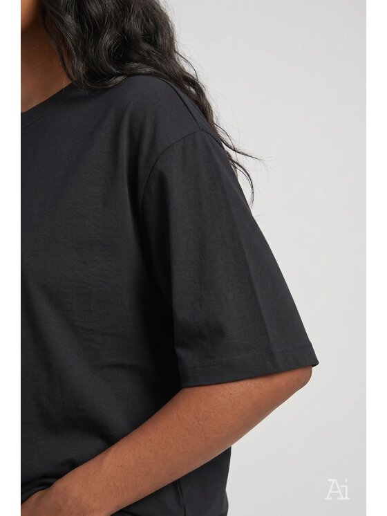 Cross Jeans Cross Jeans T-Shirt 56275-020 Czarny Oversize