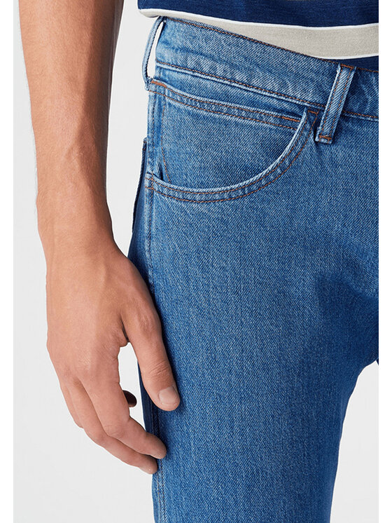 Wrangler Wrangler Jeansy BRYSON Niebieski Skinny Fit