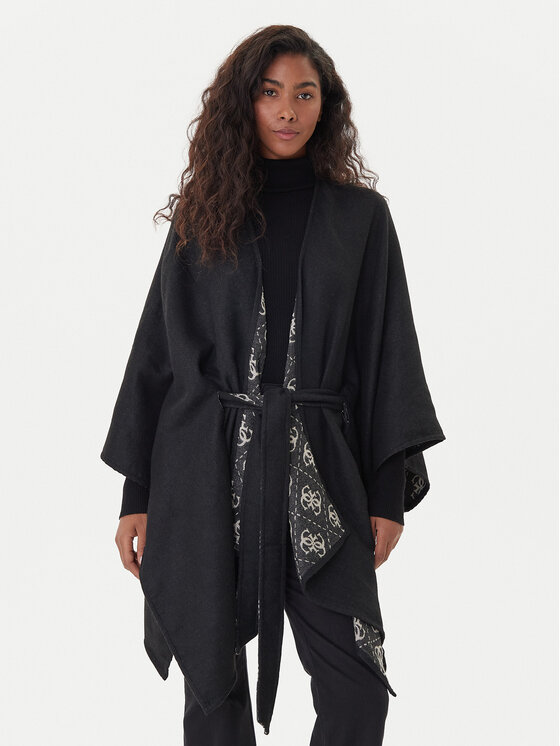 Guess Guess Pončo AW5422 POL03 Črna Relaxed Fit