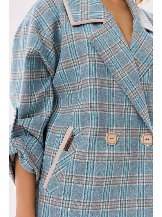 blue shadow blue shadow Marynarka Bella BS Niebieski Standard Fit