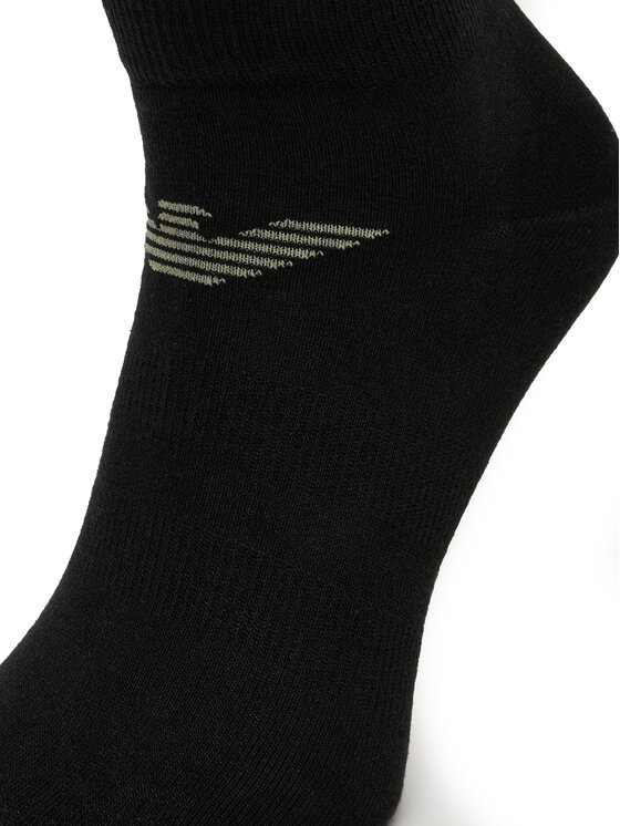 Emporio Armani Emporio Armani 3er-Set niedrige Herrensocken EM000550 AF12271 MC061 Schwarz