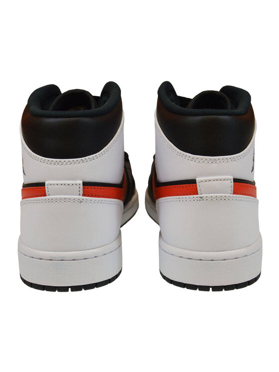 Nike Nike Sneakersy 1 Mid Metalic Obsydian Biały