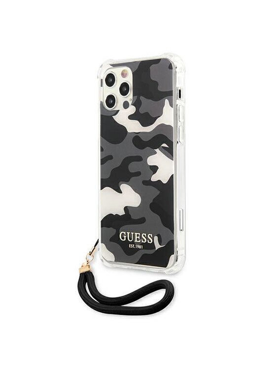 Guess Guess Etui na telefon iPhone 12 Pro Max Czarny