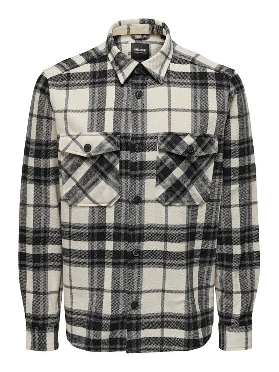 Only & Sons Only & Sons Camicia 22026313 Grigio Loose Fit