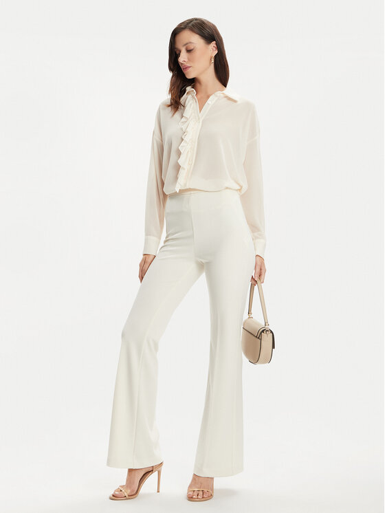 ViCOLO ViCOLO Pantaloni din material TB0079 Écru Regular Fit