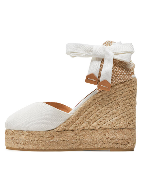 Castañer Castañer Espadryle Bilina/8Ed/001 023004 Biały