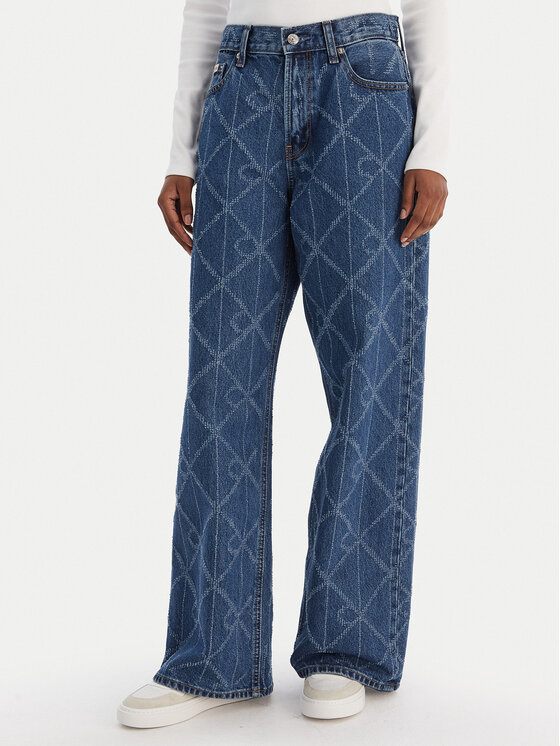 Calvin Klein Jeans Calvin Klein Jeans Džínsy Low Rise Baggy LV047D709G Modrá Loose Fit