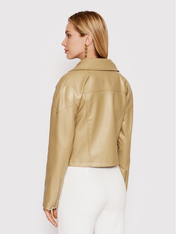 DeeZee DeeZee Яке от имитация на кожа Ivy PKH054 Бежов Regular Fit