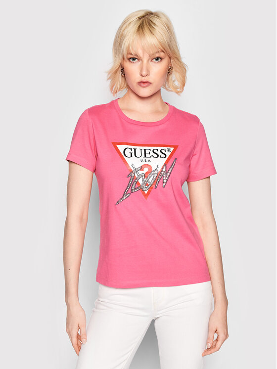 Maglietta guess rosa sales