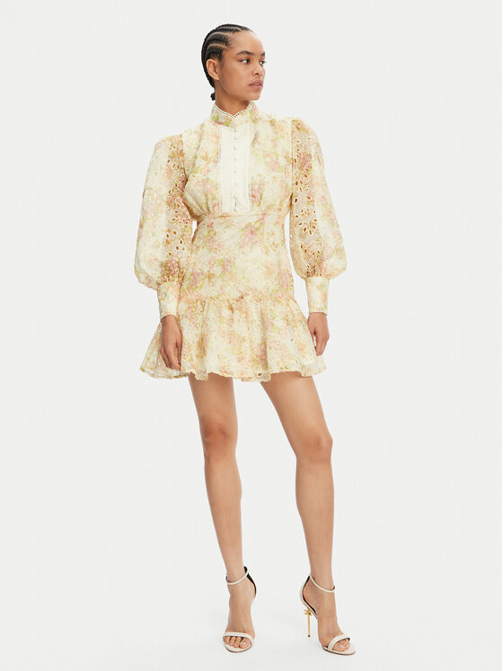 BARDOT BARDOT Abito da cocktail 58421DB3 Beige Regular Fit