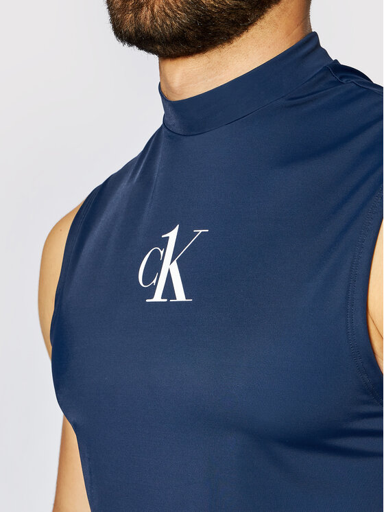 Smanicato Muscle KM0KM00612 Blu scuro Slim Fit