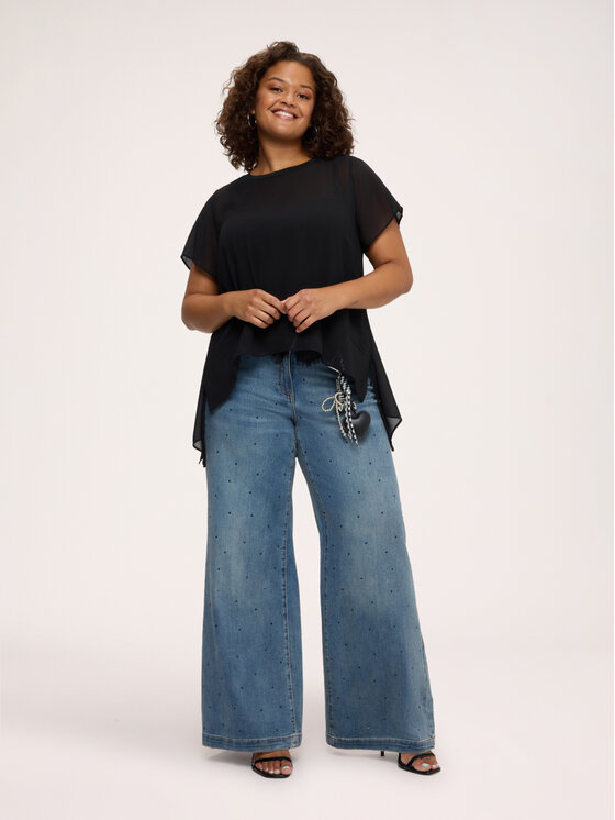 Fiorella Rubino Fiorella Rubino Jeans P431T205410N024 Blu Flare Fit