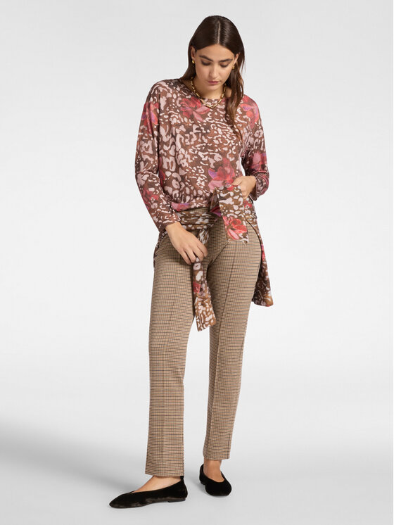 Elena Mirò Elena Mirò T-shirt G312Z000481N001 Marrone Regular Fit