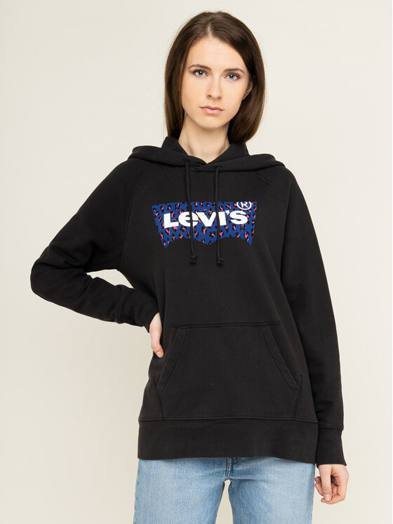 Levi's® Levi's Μπλούζα Graphic Sport Hoodie Meteorite 35946-0144 Μαύρο Regular Fit