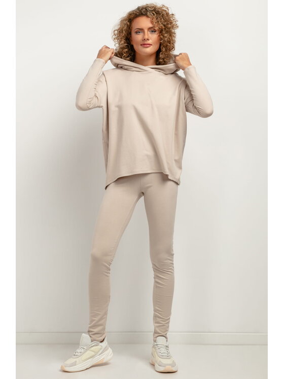 Tessita Tessita Spodnie dresowe T382 Beżowy Slim Leg