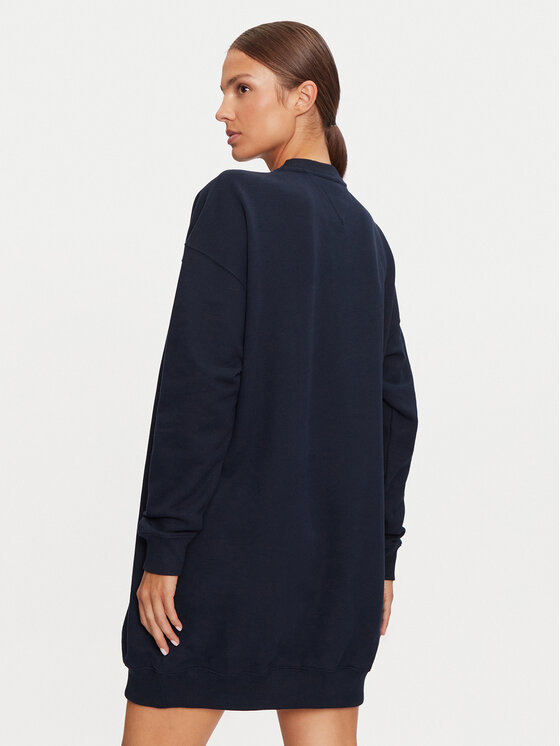 Tommy Jeans Tommy Jeans Sukienka dzianinowa DW0DW18715 Granatowy Relaxed Fit