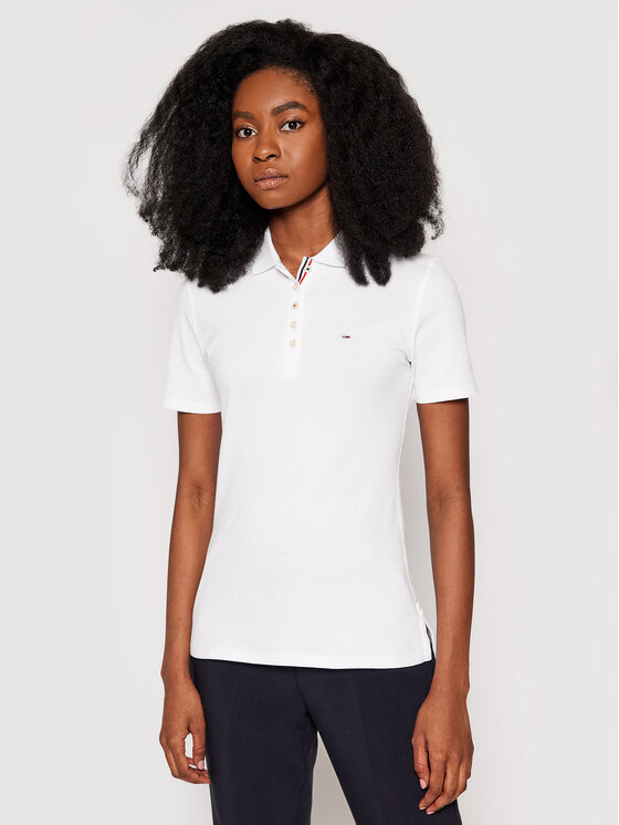 Tommy Jeans Tommy Jeans Polo Original DW0DW04434 Bianco Regular Fit