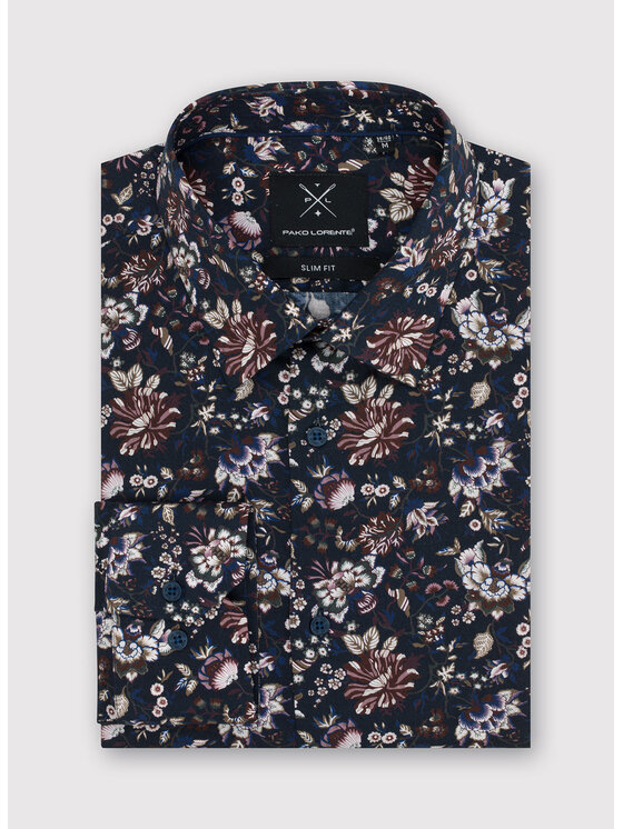Pako Lorente Pako Lorente Koszula P22WF-1X-001 Granatowy Slim Fit