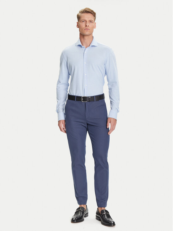 BOSS BOSS Cămașă P-Hank 50527675 Albastru celest Slim Fit