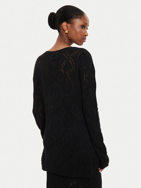 TWINSET TWINSET Kardiganas 242TP3450 Juoda Regular Fit