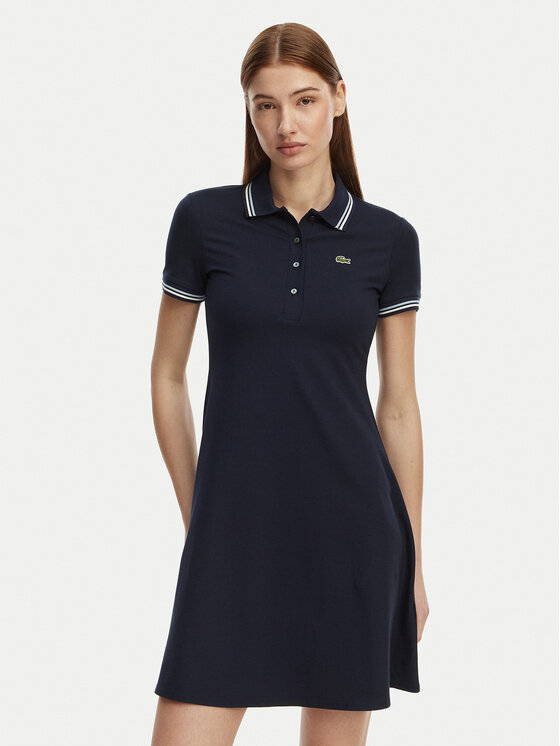 Lacoste Rochie de zi EF5288 Bleumarin Regular Fit
