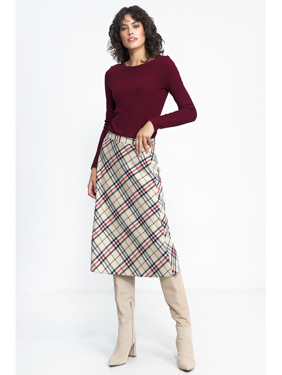 NIFE NIFE Halenka B157 Bordó Classic Fit