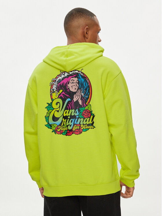 Vans Felpa Pray For Waves Loose Po VN000JKS Giallo Regular Fit Modivo