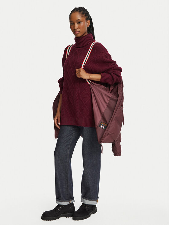 Hunter Hunter Zimska jakna HARW0002252 Tamnocrvena Regular Fit