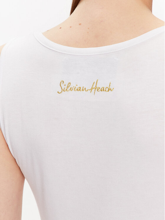 Silvian Heach Silvian Heach Топ GPP23106CN Білий Regular Fit