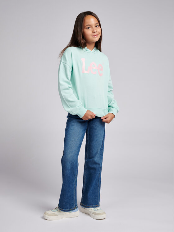 Lee Lee Bavlnené nohavice Carol Straight LEG5001 Tmavomodrá Regular Fit