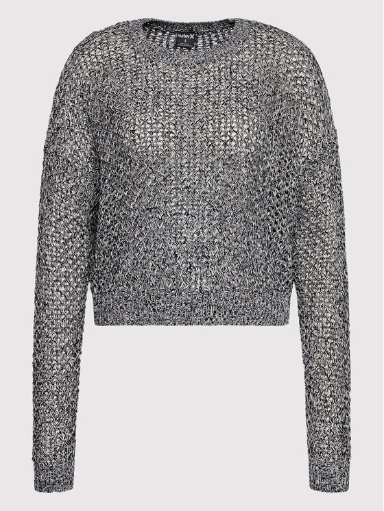 Hurley Hurley Пуловер Twisted Open 3HSJ0396 Сив Easy Fit