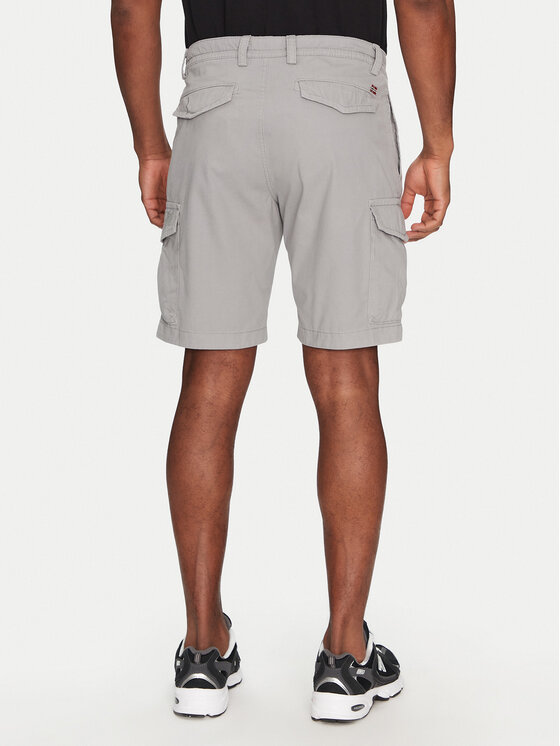 Napapijri Napapijri Pantaloncini di tessuto N-Deline NP0A4HOT Grigio Regular Fit