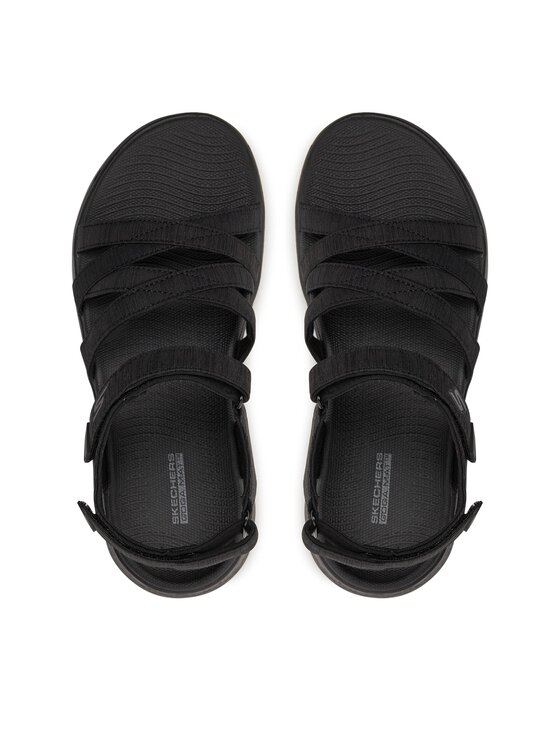 Skechers Skechers Sandały Go Walk Flex Sandal-Sunshine 141450/BBK Czarny