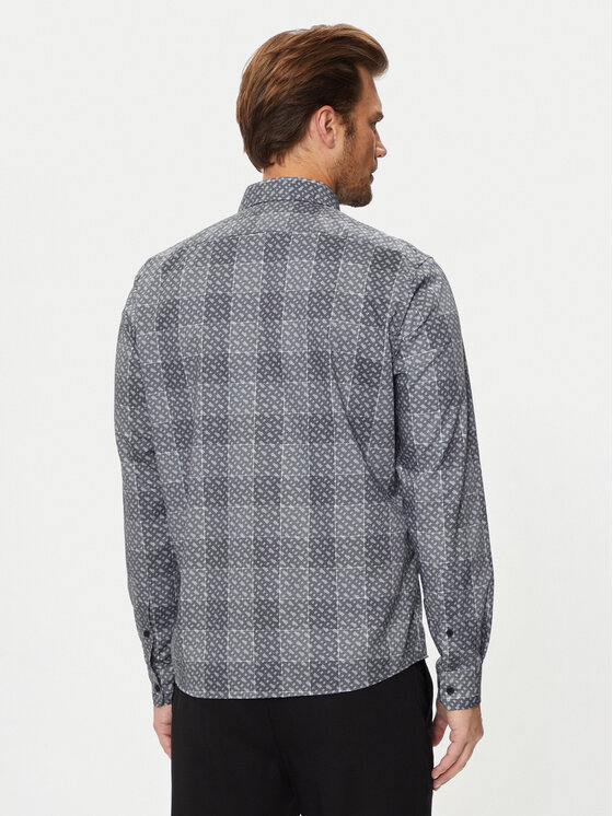 BOSS Boss Marškiniai Liam 50521641 Pilka Regular Fit