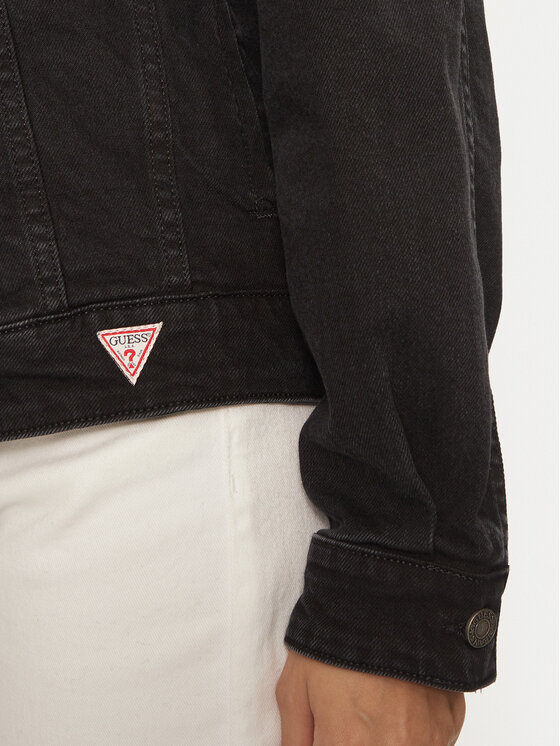 Guess Jeans Guess Jeans Jeansjacke W4BN56 D5E83 Schwarz Relaxed Fit