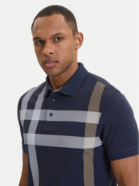 Barbour Barbour Tricou polo Blaine MML1117NY94 Bleumarin Regular Fit