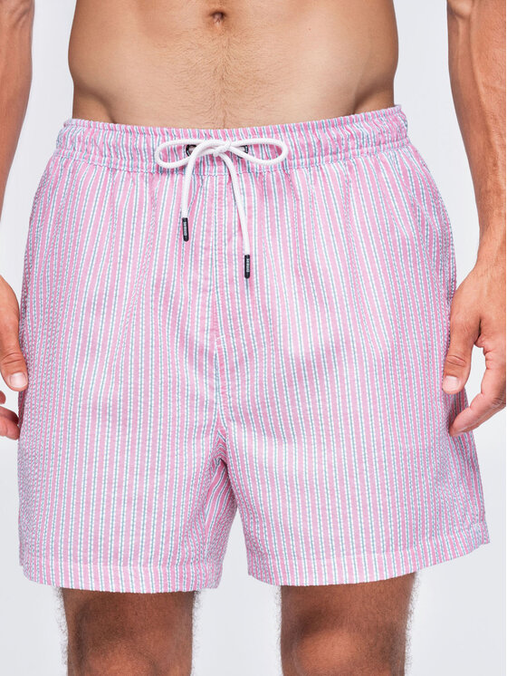 Ombre Ombre Szorty kąpielowe OM-SRSS-0214 Różowy Regular Fit