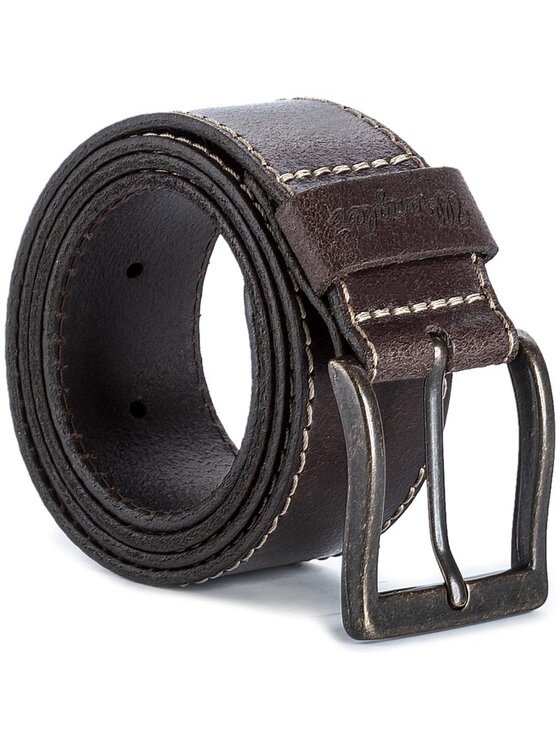 Wrangler Wrangler Pasek Męski Stitched Belt W0081US85 85 112125438 Brązowy