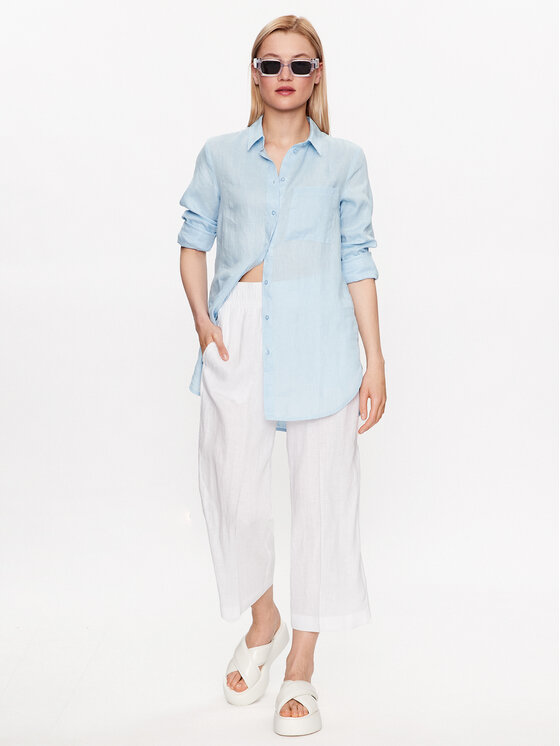 s.Oliver s.Oliver Srajca 2129198 Modra Regular Fit
