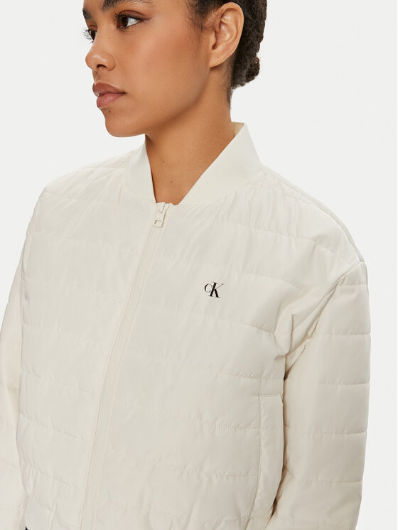 Calvin Klein Jeans Calvin Klein Jeans Bomber J20J223871 Écru Regular Fit