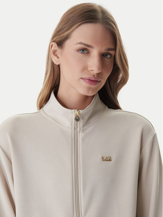 EA7 Emporio Armani EA7 Emporio Armani Mikina 7W000191 AF12643 Béžová Regular Fit
