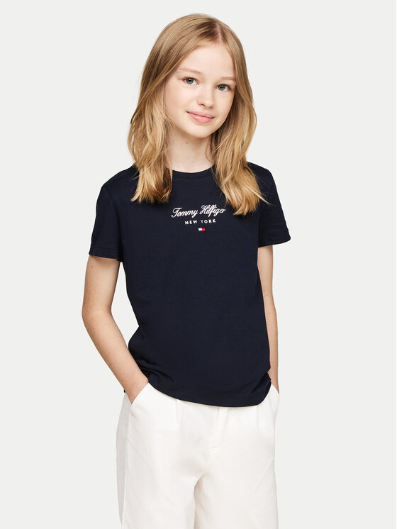 Tommy Hilfiger T-shirt Foil KG0KG08178 M Tamnoplava Regular Fit