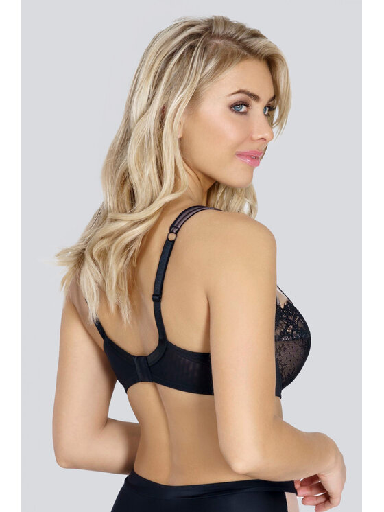 Rosme Rosme Biustonosz z fiszbiną Jessica Czarny
