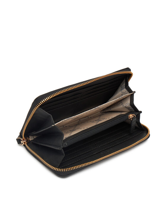 Liu Jo Liu Jo Голям дамски портфейл XL Zip Around AA5155 E0087 Черен