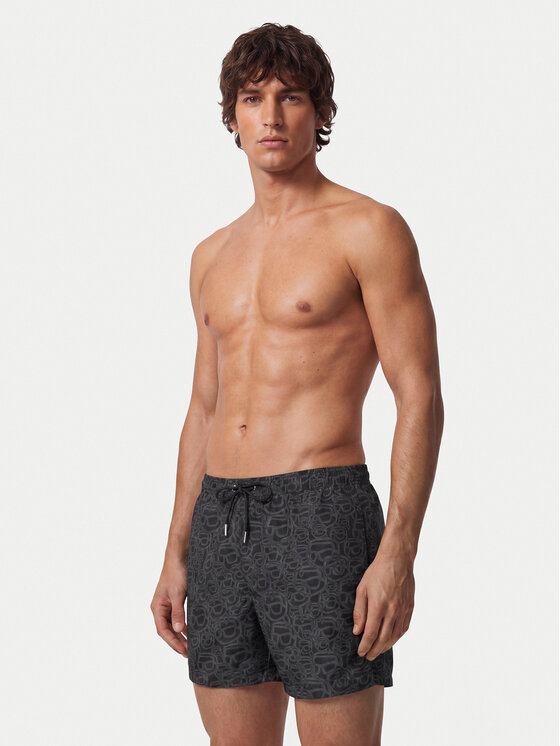 KARL LAGERFELD KARL LAGERFELD Badeshorts B3M46003 Schwarz Regular Fit